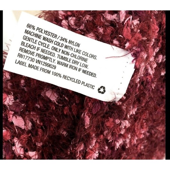 Knox Rose NEW Off Shoulder Eyelash Pullover Sweater Brandy Wine Women's Sz Large - Picture 12 of 12